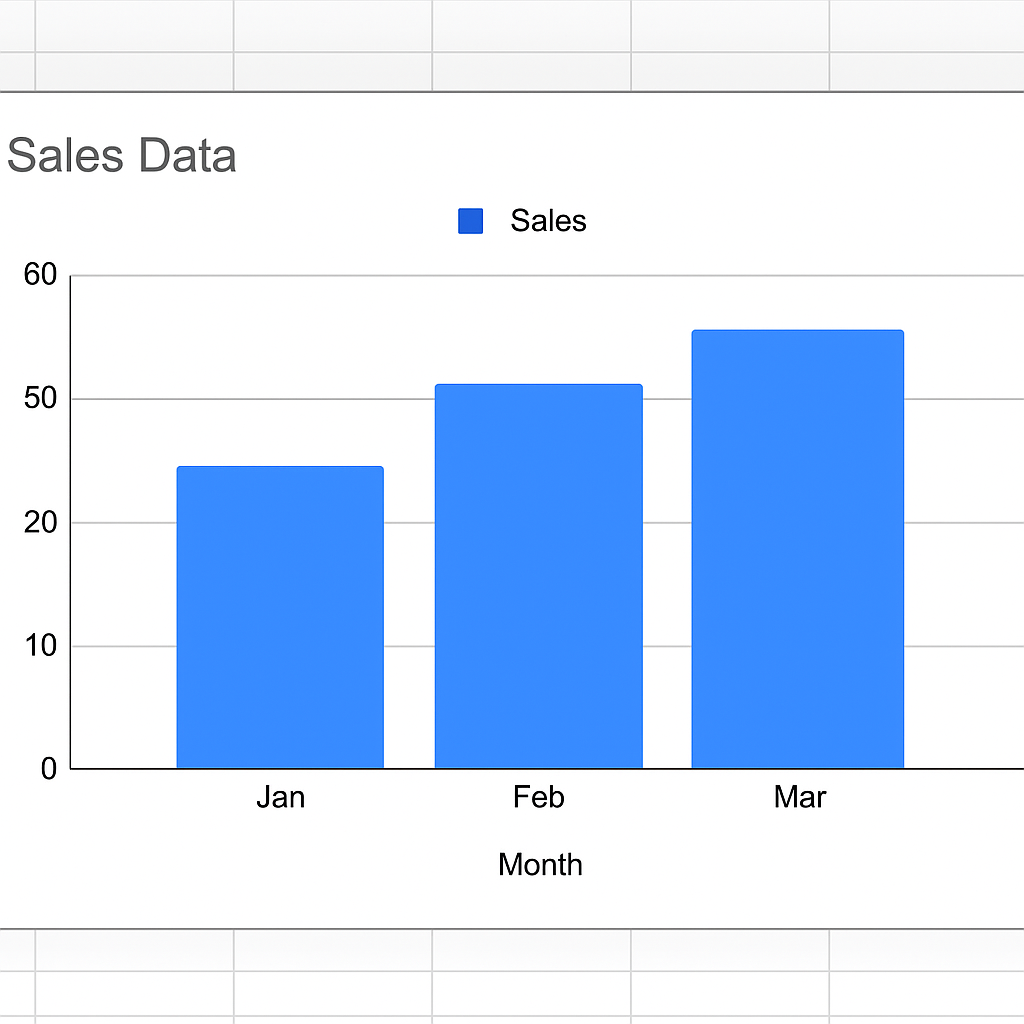 Visualize trends with Google Sheets line charts. A Google Sheets line chart displaying website traffic trends over six months, demonstrating how line charts are used for time-series data visualization in Google Sheets.